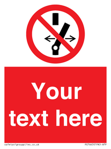 Custom prohibition Do not alter the state of the switch